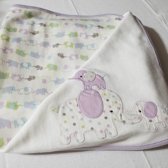 Gymboree Polka Dot Elephant NWT Blanket, 0-3 socks, Outlet Up to 7 lbs. pants, b - Picture 2 of 5